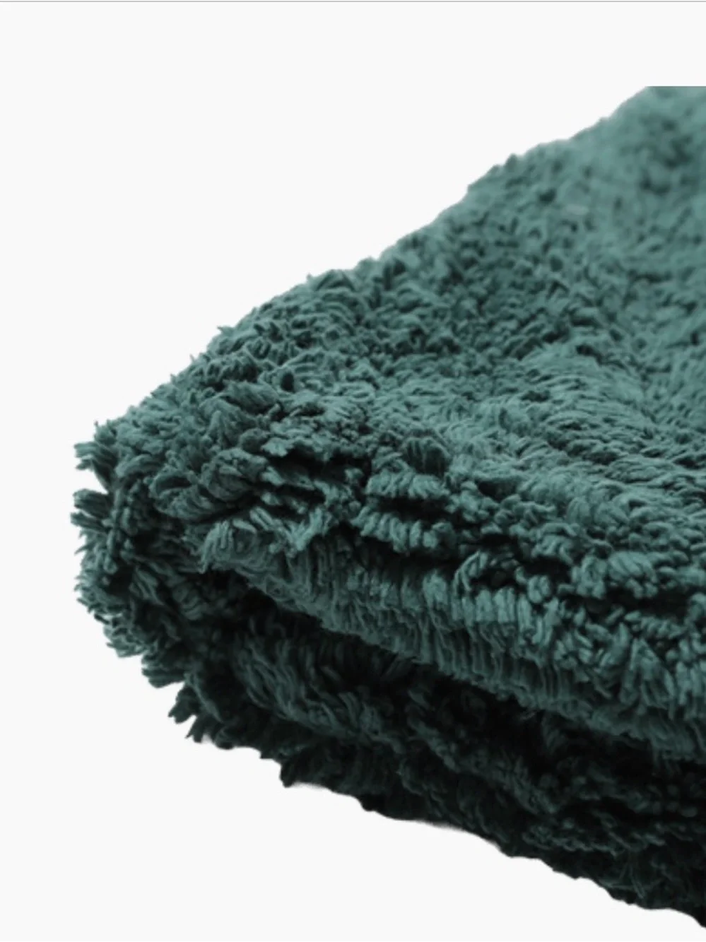 Hythe Bathroom Bath Rug deep FABFITFUN emerald earthy green Plush Accent mat NWT